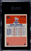 1986-87 Fleer Sidney Moncrief #75 Milwaukee Bucks HOF SGC 7 back of card